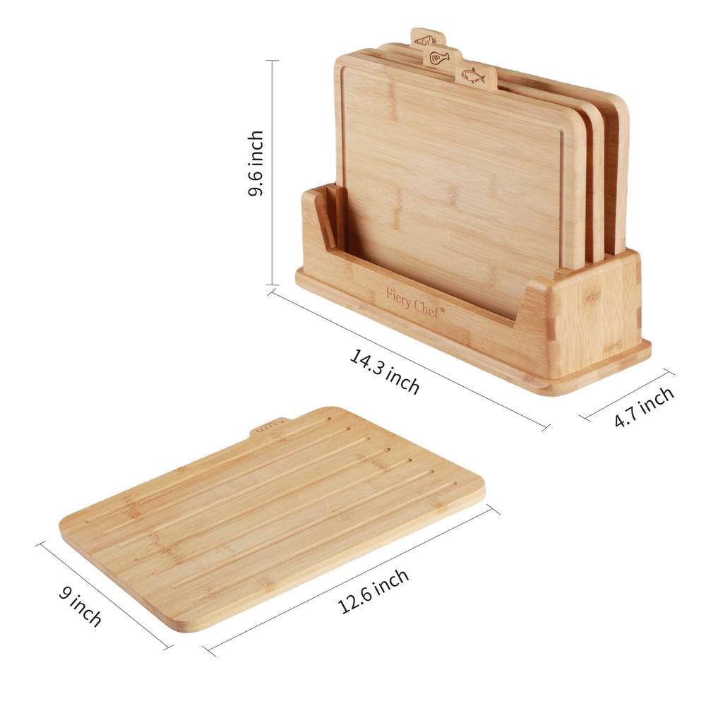 Set de Planches à Découper avec Icônes Alimentaires.