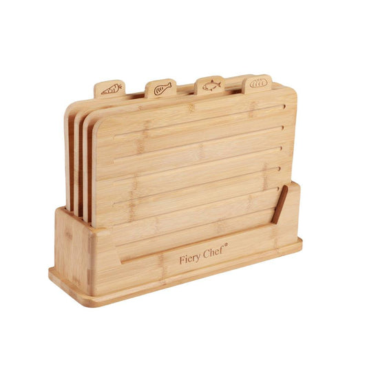 Set de Planches à Découper avec Icônes Alimentaires.