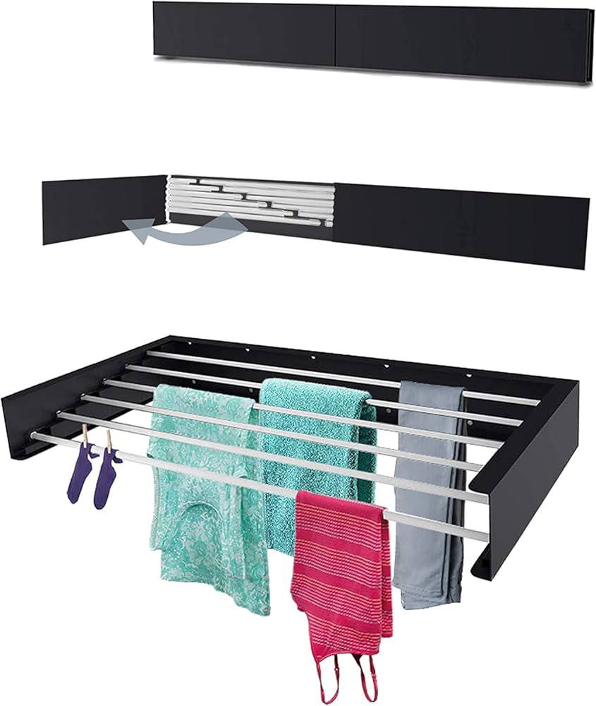Étendoir à linge mural pliable