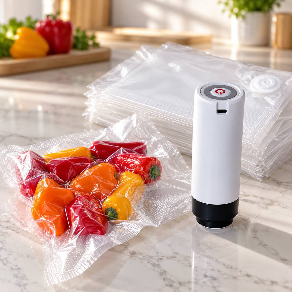Kit Sous Vide Alimentaire 🔋 + 20 Sachets Inclus