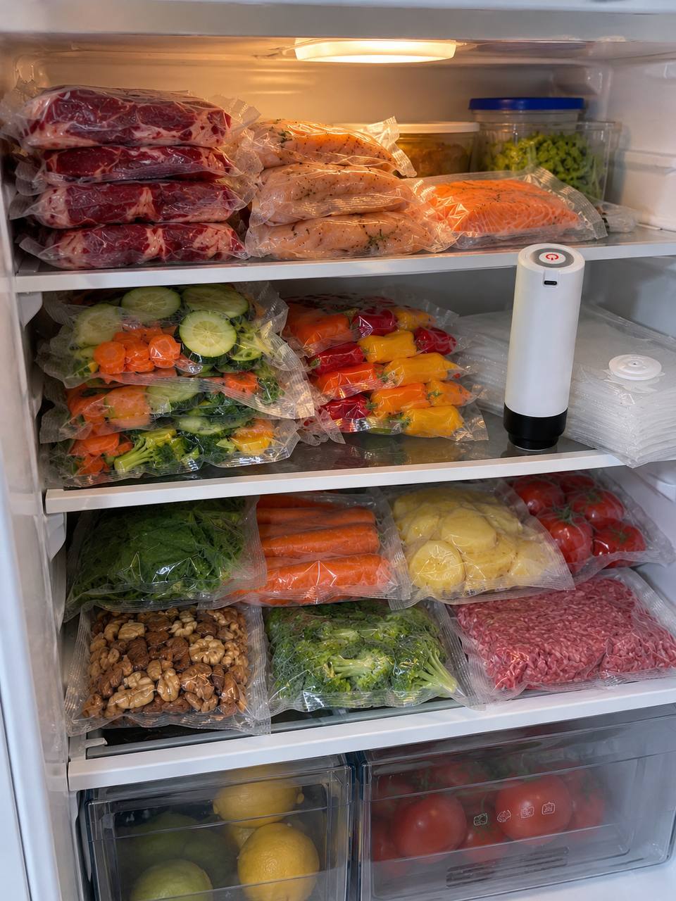 Kit Sous Vide Alimentaire 🔋 + 20 Sachets Inclus