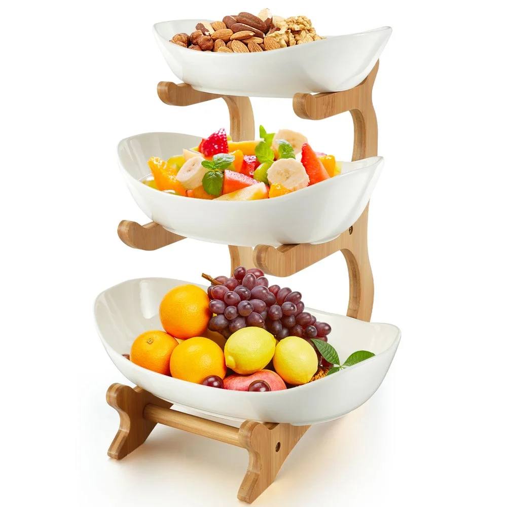 Présentoir Élégant pour Fruits & Fruits Secs 🍇🥜✨