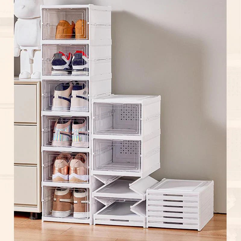 Rangement de Chaussures Pliable à 6 Étages.